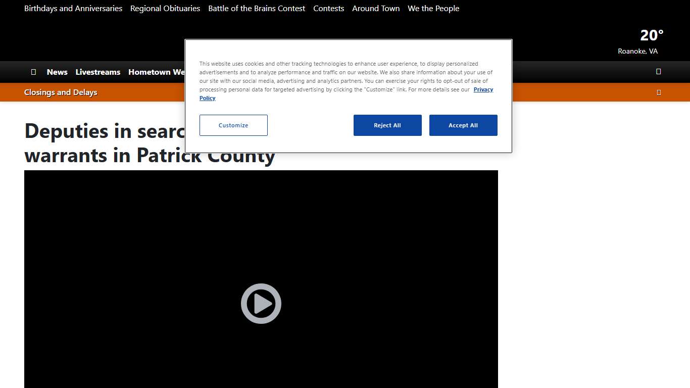 Deputies in search of shooting suspect with warrants in Patrick County